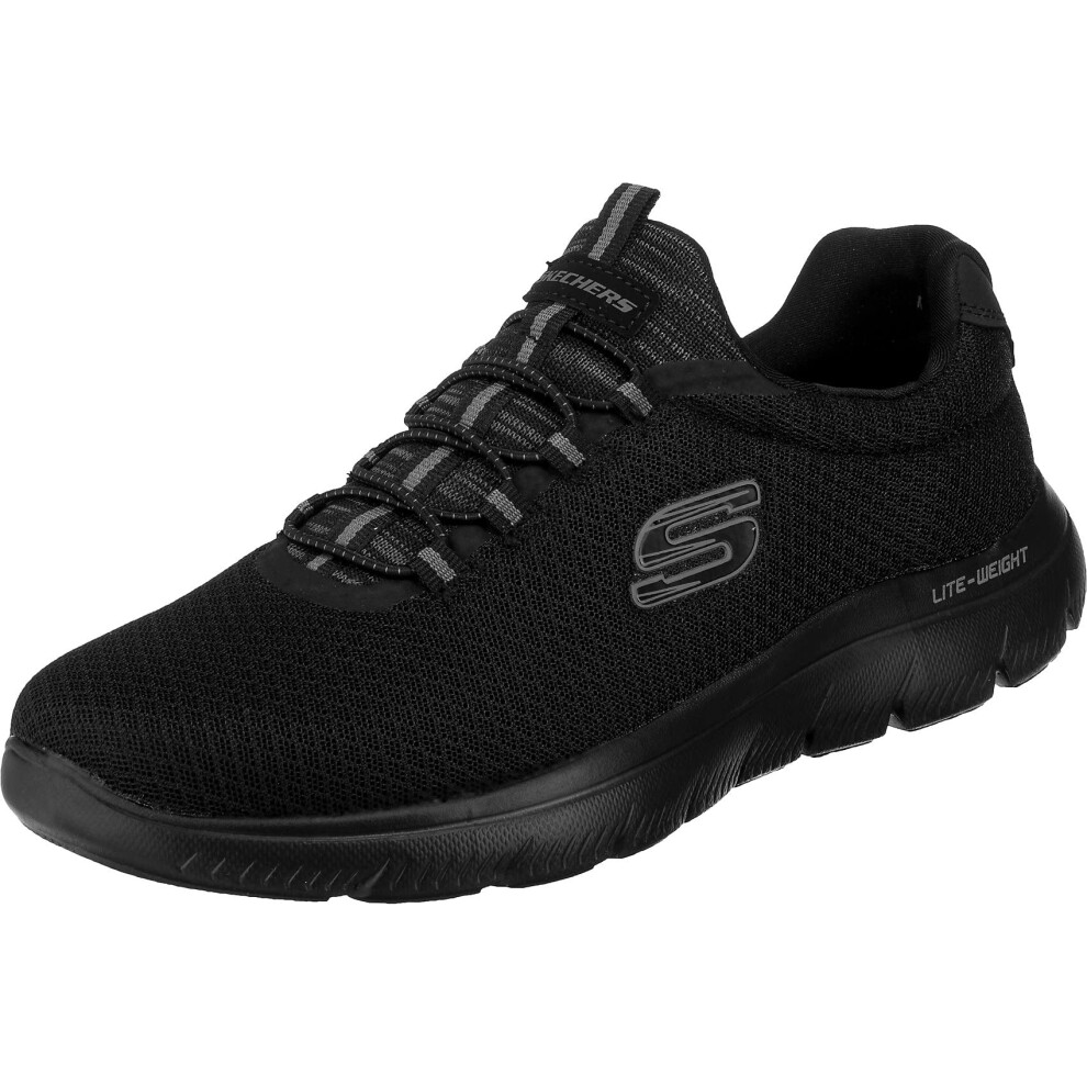 Skechers Mens Summits Sneaker Black Mesh Trim 95