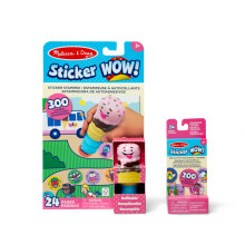 Melissa & Doug Sticker Wow! Ice Cream Bundle: 24-Page Activity Pad Sticker Stamper Mini Activity Pad 500 Stickers Arts and Crafts Fidget Toy Colle