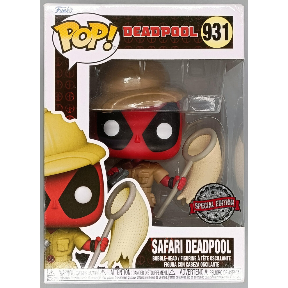 New Funko Pop! Marvel: Safari Deadpool Only At Gamestop 58428