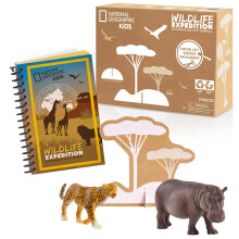 A National Geographic Kids Activity Journal kszlet valsghu llati jtkfigurkat tartalmaz, 1. szintu, olvassi tnyek knyve, jrahasznostott an