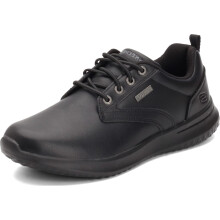 Skechers Men's Oxford Trainers Black Black Leather BBK 11.5
