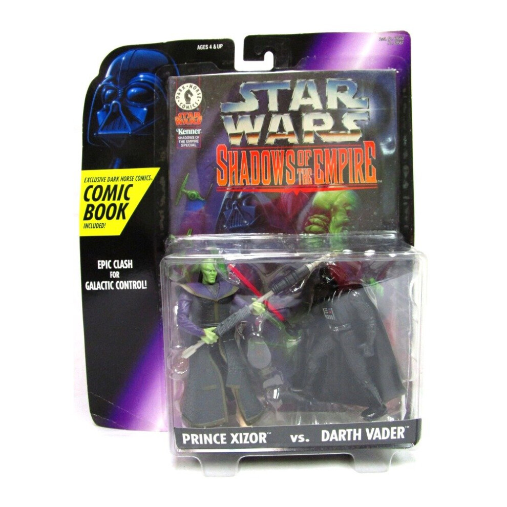Star Wars Shadows Of The Empire Prince Xizor And Darth Vader Action Figures 3.75 Inches