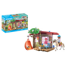 Playmobil 71638 Entspannungsbereich mit Reitern Pferde des Wasserfalls Enthlt zwei Charaktere, ein Pferd und eine geheime Ecke fr Vorrte ab