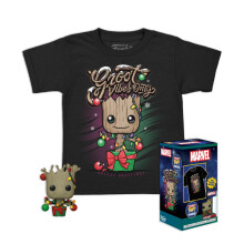 Funko Pocket Pop! & T-Shirt: Guardians of The Galaxy Holiday Groot M