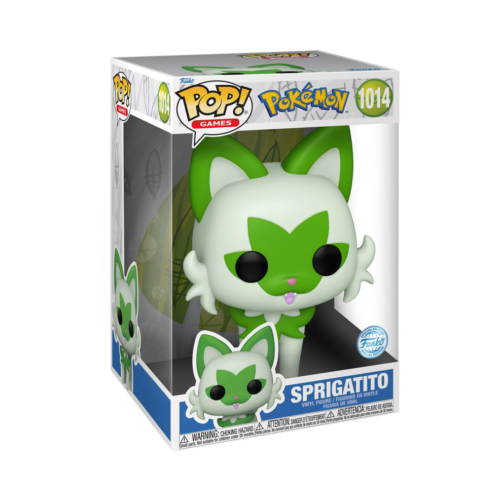 Funko Pop! Jumbo: Pokemon - Sprigatito - Collectible Vinyl Figure - Gift Idea - Official Merchandise - Toys For Children And Adults - Video Games Fans