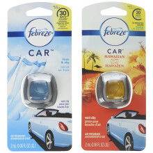 Febreze Car Odor-Fighting Air Freshener Vent Clip, Hawaiian Aloha, 1 count, .06 oz