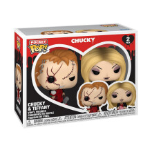 Funko Pocket POP Valentines 2 Pack - Chucky - Keychain Novelty Keyring - Collectable Mini Figure - Stocking Filler - Gift Idea - Official Merchandise