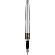 Pilot Herr Animal Collection Fountain Pen In Gift Box Matte Silver Barrel With Python Accent Medium Point Rostfritt stl NIB Refillerbart svart b