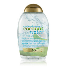OGX Weightless Hydration + ampon s kokosovou vodou 13 unc Lehk hydratacn formulace s povrchove aktivnmi ltkami bez sulftu