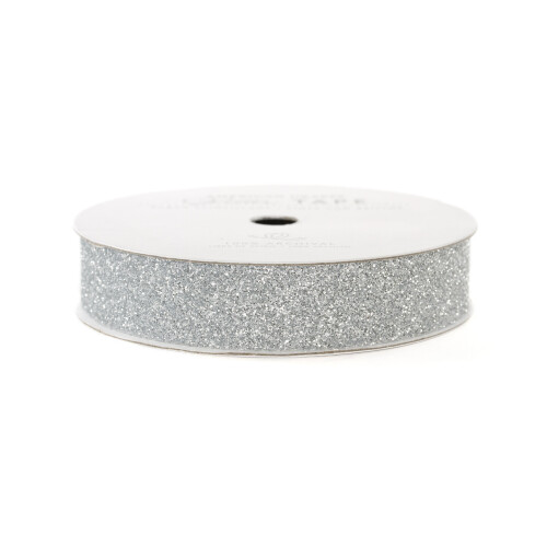 American Crafts Glitertape, Silver, 5/8-tum