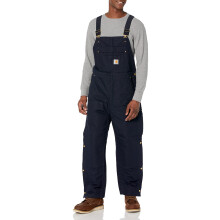 Carhartt Herr Loose Fit Firm Duck Isolerade Byxor, Mörk Marin, X-Large Kort US