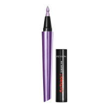 Revlon So Fierce! Chrome Ink Liquid Eyeliner, Longlasting Bold Metallic Pen Liner with Dip Ink Cap for Pearl, Shimmer Blend, 904 Ultraviolet Foil, 0.0