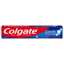 Colgate Kariesschutz-Zahnpasta mit Fluorid, Minty Great Regular Flavor, Anti-Karies-Zahnpasta, 2,5-oz-Tube
