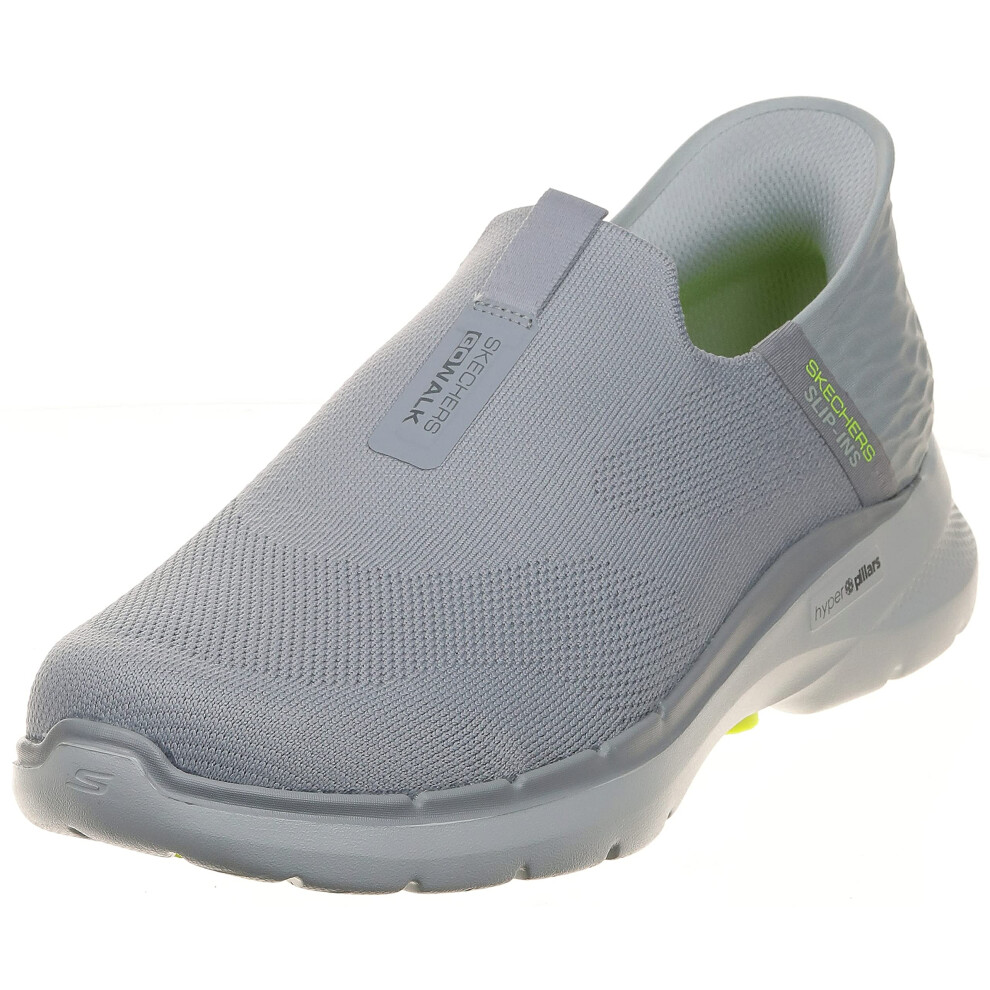 Skechers Men's Gowalk 6 Slip-Ins-Athletic Slip-On Walking Shoes | Casual Sneakers with Memory Foam  Grey  10.5