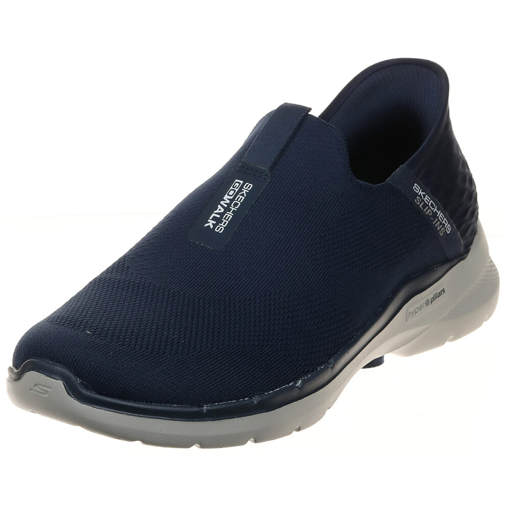 Skechers Men's Gowalk 6 Slip-Ins-Athletic Slip-On Walking Shoes | Casual Sneakers with Memory Foam  Navy  8