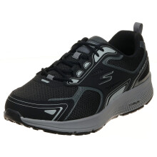 Skechers Go Run Consistent - Chaussures de course et de marche performantes pour homme, noir/gris, pointure 40 US