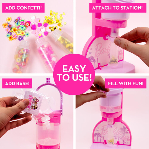 Barbie Barbie Σετ Δημιουργίας Lip Gloss, Φτιάχνει 12 Αξεσουάρ & Κλειδοθήκες, Τέχνη για Παιδιά 6+ 2