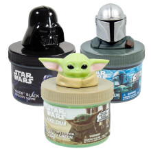 Official STAR WARS Slime  3-Pack Galaxy Slime Kit  Includes Darth Vader  The Mandalorian  Grogu  Perfect for Goodie Bags  Desk Toys  Star Wars Merch