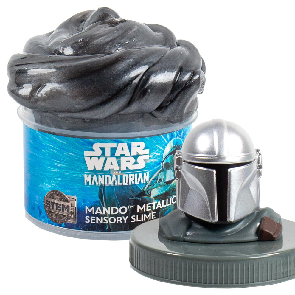 STAR WARS The Mandalorian Metallic Slime  8oz Star Wars Slime  Pre-Made Slime  Party Favors for Kids  Perfect For Goodie Bags  Desk Toys  Star Wars Me