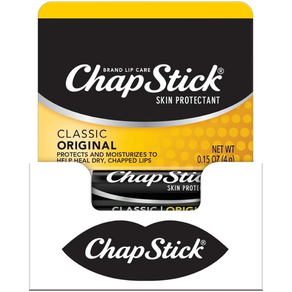 Chapstick Bulk Lip Balm, Classic Original 24-Count - Lip Moisturizer For Dry Lips, 0.15 Ea