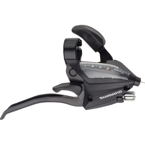 Shimano Shimano EF500 7-Ταχυτήτων Δεξιός Μηχανισμός Φρένου/Ταχυτήτων, Μαύρος, Μοντέλο: 586259