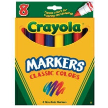 Crayola 8 Nontoxic Classic Colors Markers 8 pk (Pack of 6)