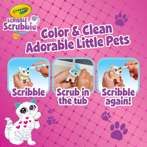 Crayola Crayola Scribble Scrubbie Pets Super Salon, Χρώμα, Πίνακας & Παιχνίδι Πλυσίματος 1