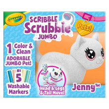 Crayola Scribble Scrubbie Jumbo Suuri Posable El  inlelu 6 Tuumaa Lelukissa Tyt  ille ja Pojille El  inten Hoitolelu Lahja