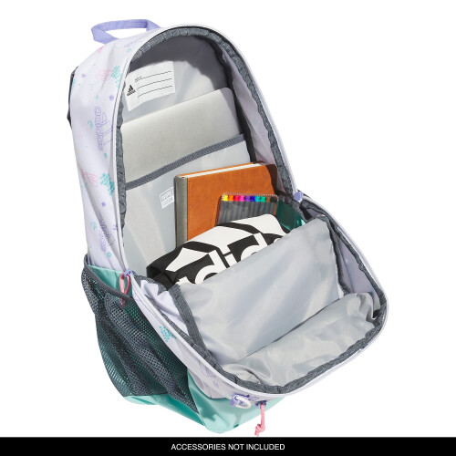 Adidas adidas Creator 2 Rucksack Icon Brand Love Wei   /Flash Aqua Blau/Hellviolett Einheitsgr      e 1