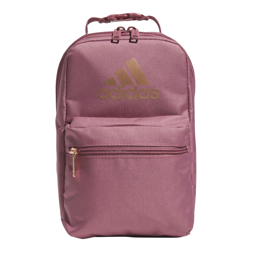 adidas Santiago Lunch Bag  Insulated School Food Container Box  Preloved Crimson/Rose Gold/3.0  One Size