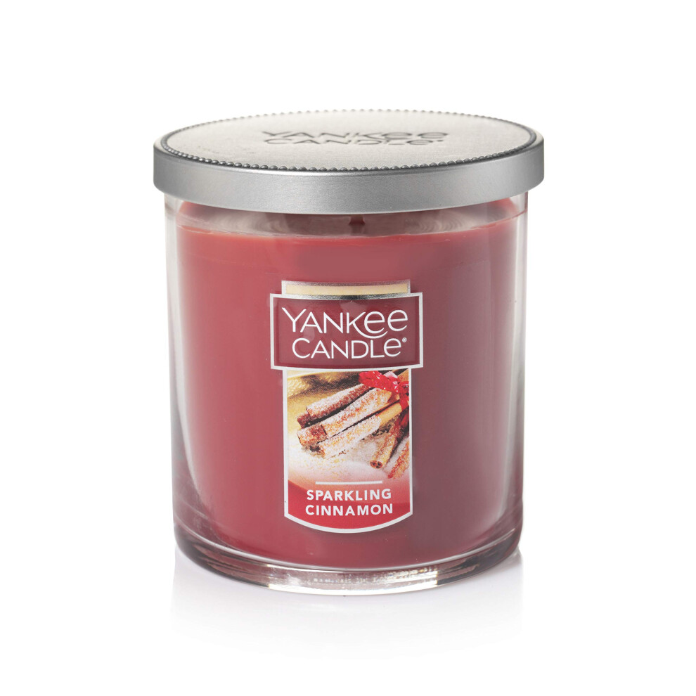 Yankee Candle Sparkling Cinnamon Scented  Classic 7oz Small Tumbler Single Wick Candle  Over 35 Hours of Burn Time