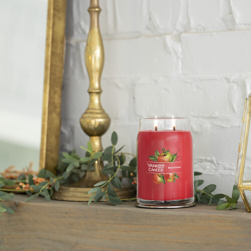 Yankee Candle Yankee Candle Macintosh Αρωματικό, Υπογραφή 20oz Μεγάλο Βάζο 2-Φωτισμού, Πάνω από 60 Ώρες Καύσης 2
