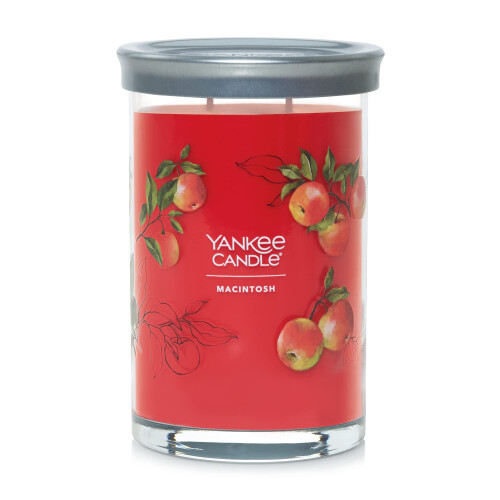 Yankee Candle Yankee Candle Macintosh Άρωμα, Υπογραφή 20oz Μεγάλο Κερί Δύο Ψύκτες, Πάνω από 60 Ώρες Καύσης 1