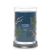 Yankee Candle Bayside Cedar Semnatura parfumata 20 oz Tumbler mare cu 2 wick Lumnare peste 60 de ore de ardere
