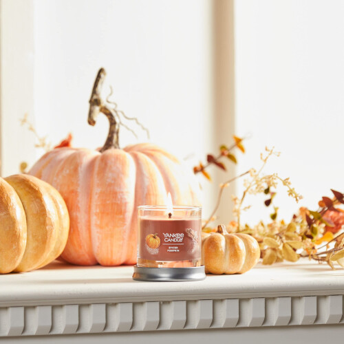 Yankee Candle Yankee Candle Άρωμα Κολοκύθας, Υπογραφή 4.3oz Μικρό Κερί με 1 Φιτίλι, Πάνω από 20 Ώρες Καύσης 2