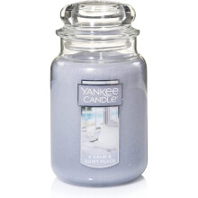 Yankee Candle A Calm & Quiet Place Scented Classic 22oz Large Jar Single Wick Candle Over 110 Hours of Burn Time