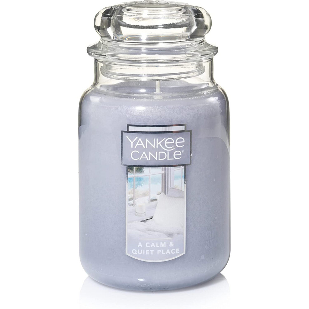 Yankee Candle A Calm & Quiet Place Scented  Classic 22oz Large Jar Single Wick Candle  Over 110 Hours of Burn Time-image-OPC-PGRTP9M-NEW