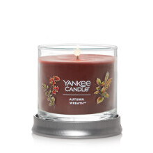 Yankee Candle Autumn Wreath Scented, Signature 4.3oz Small Tumbler Single Wick Candle, Over 20 Hours of Burn Time