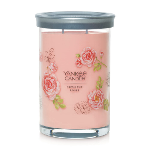 Yankee Candle Yankee Candle Άρωμα Φρέσκων Τριαντάφυλλων, Υπογραφή 20oz Μεγάλο Κερί 2-Φωτιάς 1