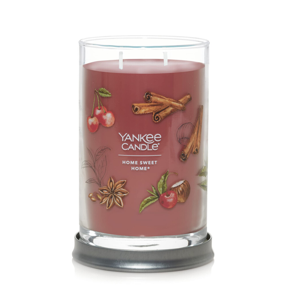Yankee Candle Home Sweet Home Scented Signature Candela Grande In Tumbler Da 20 Oz A 2 Stoppini, Oltre 60 Ore Di Combustione-image