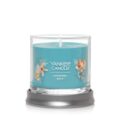 Yankee Candle Yankee Candle Catching Rays Αρωματικό, Signature 4.3oz Μικρό Κερί με Μονή Κεχριμπάρι, 20+ ώρες καύσης