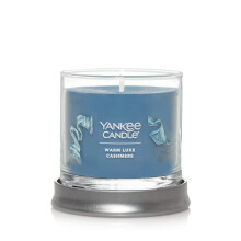 Yankee Candle Warm Luxe Cashmere Perfume, Vela Tumbler Pequena de 4.3oz, Mais de 20 Horas de Queima