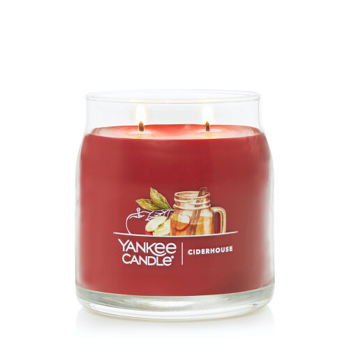 Yankee Candle Yankee Candle Ciderhouse Αρωματικό, 13oz Μέτρια Γυάλινη Κερί 2-Φιτίλι, Πάνω από 35 Ώρες Καύσης 1