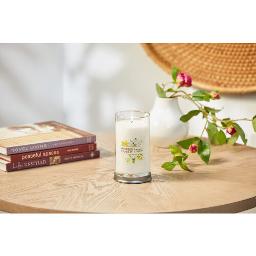 Yankee Candle Yankee Candle Midnight Jasmine Medium Pillar Kaars, 14.25oz, Wit 2