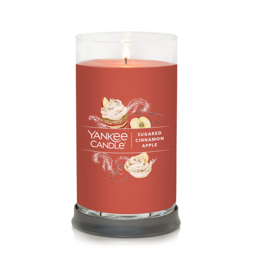 Yankee Candle Yankee Candle Σαγκάρα Κανέλα Μήλο Μεσαίο Κερί Πύλης - 14.25oz., Κόκκινο - Μείγμα Σόγιας 1