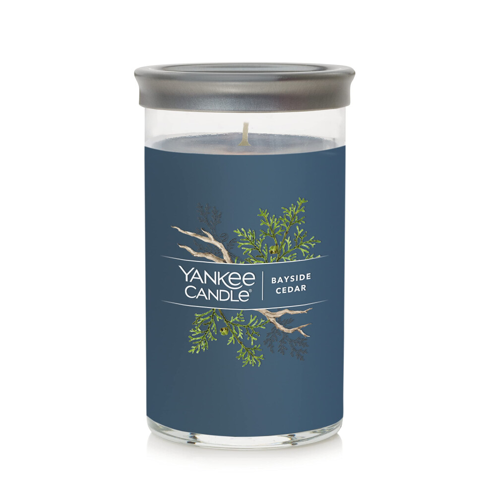 Yankee Candle Bayside Cedar Signature Medium Pillar Candle 14.25Oz
