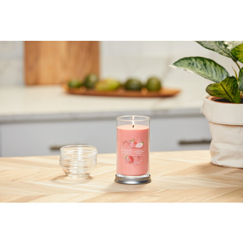 Yankee Candle Yankee Candle Λευκός Φράουλα Bellini Μεσαίο Κερί Pillar, 14.25oz 2