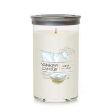 Yankee Candle Clean Cotton Signature Medium Pillar Candle 14,25 oz Wit
