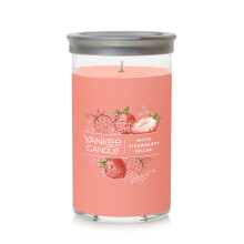 Yankee Candle Bellini de Morango Branco - Vela Pilar Média, 14.25oz