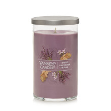 Yankee Candle Sviecka Signature Spray - 395 ml, stredne fialov , s jov vosk, kovov podt cka - dekor cie do dom cnosti a kuchyne